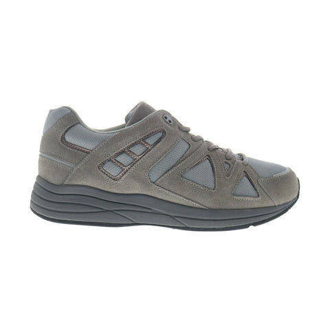Drew Energy 40996-43 Mens Gray Narrow Suede Lace Up Lifestyle Sneakers Shoes