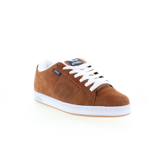 Etnies Kingpin 4101000091210 Mens Brown Suede Skate Inspired Sneakers Shoes