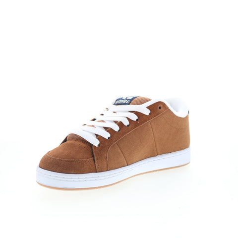 Etnies Kingpin 4101000091210 Mens Brown Suede Skate Inspired Sneakers Shoes