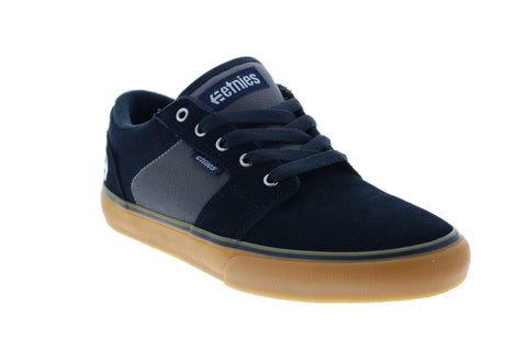 Etnies Barge LS 4101000351413 Mens Blue Suede Skate Inspired Sneakers Shoes