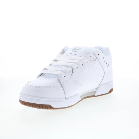Etnies Faze 4101000537105 Mens White Suede Skate Inspired Sneakers Shoes