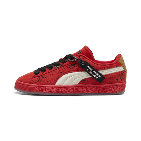 Puma Suede Street Fighter Ken 41064601 Mens Red Lifestyle Sneakers Shoes