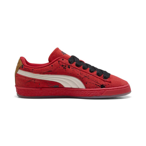 Puma Suede Street Fighter Ken 41064601 Mens Red Lifestyle Sneakers Shoes