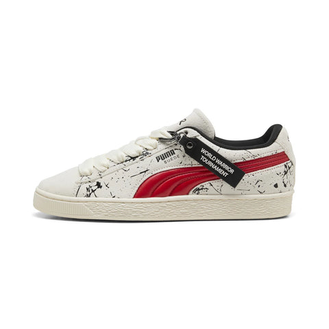 Puma Suede Street Fighter Ryu 41064701 Mens White Lifestyle Sneakers Shoes
