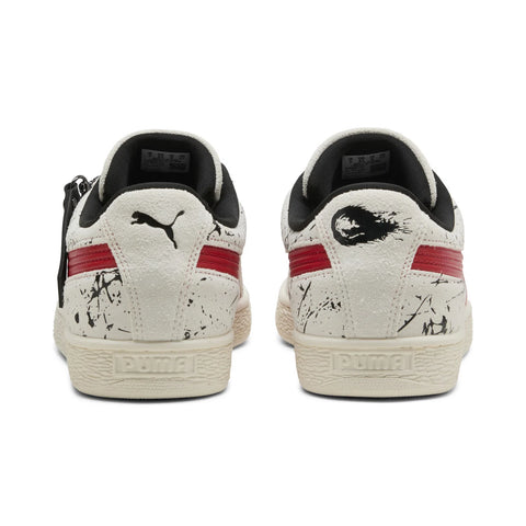 Puma Suede Street Fighter Ryu 41064701 Mens White Lifestyle Sneakers Shoes