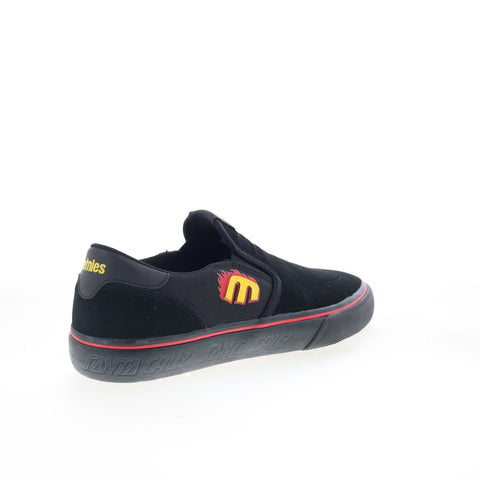 Etnies LO-Cut Slip X Santa Cruz Mens Black Skate Inspired Sneakers Shoes