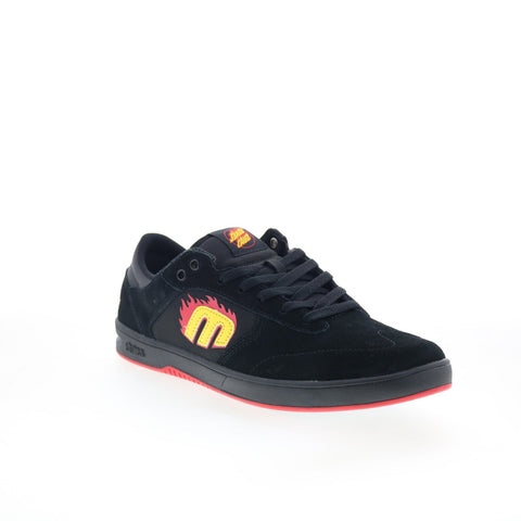 Etnies Windrow X Santa Cruz Mens Black Suede Skate Inspired Sneakers Shoes