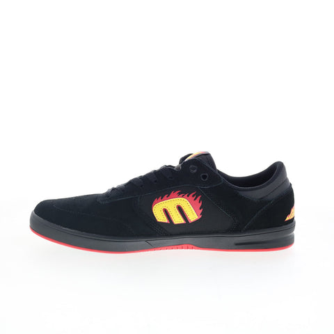 Etnies Windrow X Santa Cruz Mens Black Suede Skate Inspired Sneakers Shoes