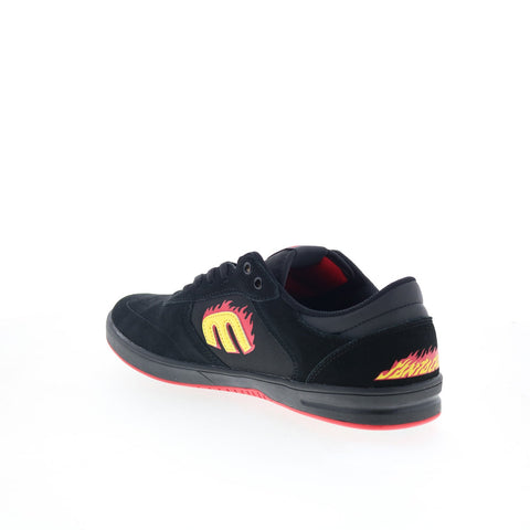 Etnies Windrow X Santa Cruz Mens Black Suede Skate Inspired Sneakers Shoes