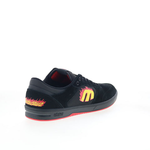 Etnies Windrow X Santa Cruz Mens Black Suede Skate Inspired Sneakers Shoes