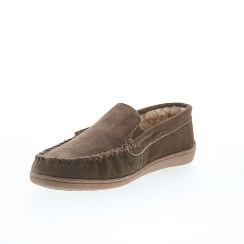 Minnetonka Everyday Venetian 41173-ATB Mens Brown Suede Loafer Slippers Shoes