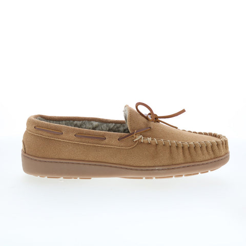 Minnetonka Trevor 41321-CIN Mens Brown Suede Loafer Slippers Shoes