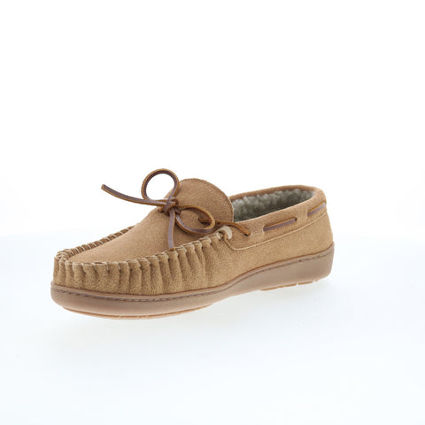 Minnetonka Trevor 41321-CIN Mens Brown Suede Loafer Slippers Shoes