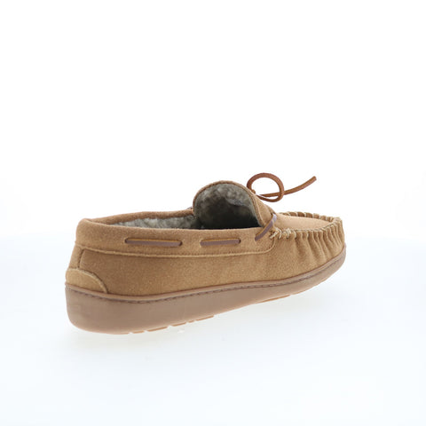 Minnetonka Trevor 41321-CIN Mens Brown Suede Loafer Slippers Shoes
