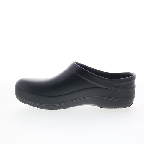 Dansko Kaci 4146-020200 Womens Black Synthetic Slip On Clogs Flats Shoes