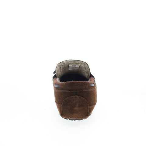 Minnetonka Trevor 41321-CIN Mens Brown Suede Loafer Slippers Shoes
