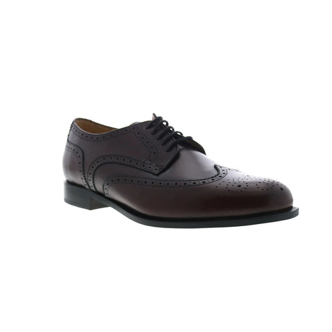 Dino Monti Alpha Mens Burgundy Oxfords & Lace Ups Wingtip & Brogue Shoes