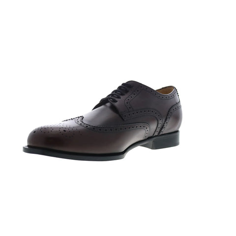 Dino Monti Alpha Mens Burgundy Oxfords & Lace Ups Wingtip & Brogue Shoes