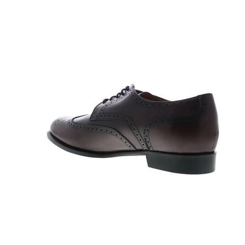 Dino Monti Alpha Mens Burgundy Oxfords & Lace Ups Wingtip & Brogue Shoes