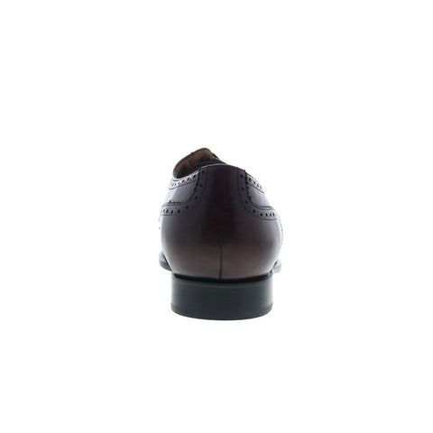 Dino Monti Alpha Mens Burgundy Oxfords & Lace Ups Wingtip & Brogue Shoes