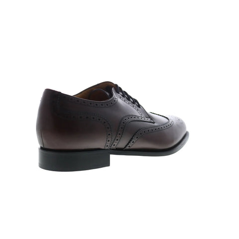 Dino Monti Alpha Mens Burgundy Oxfords & Lace Ups Wingtip & Brogue Shoes