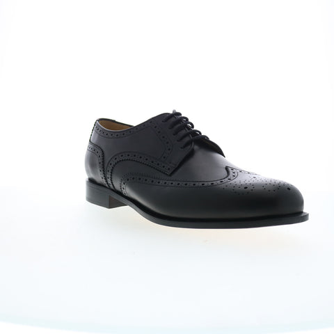 Dino Monti Alpha Mens Black Oxfords & Lace Ups Wingtip & Brogue Shoes