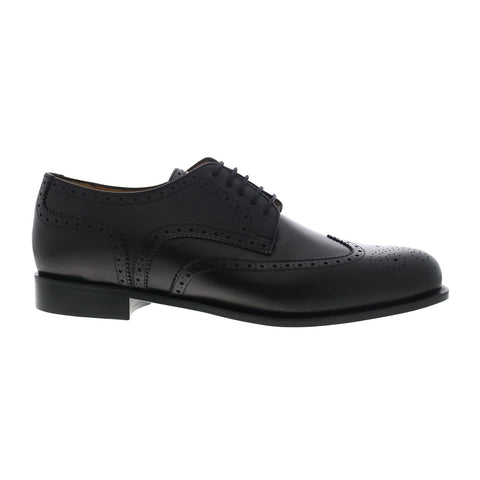Dino Monti Alpha Mens Black Oxfords & Lace Ups Wingtip & Brogue Shoes