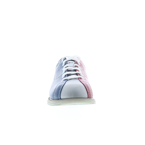 Dexter 422-08 Mens Blue Leather Lace Up Athletic Bowling Shoes