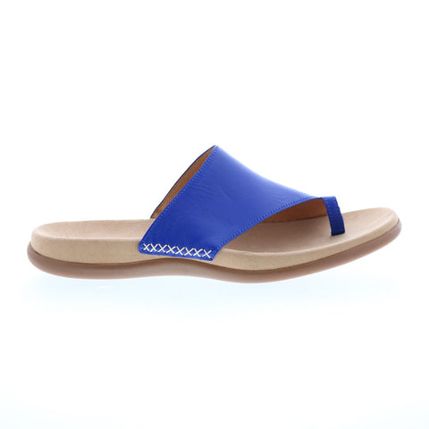 Gabor 43-700-26 Womens Blue Slip On Slides Sandals Shoes