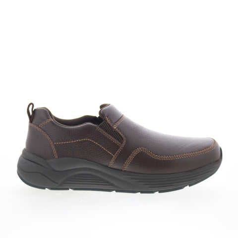 Drew Match 43001-64 Mens Brown Wide Leather Sneakers Lifestyle Shoes