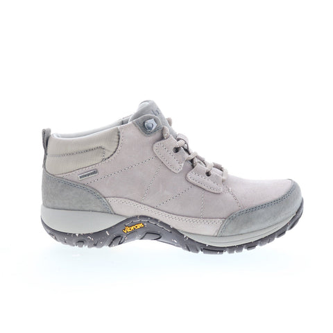 Dansko Pearla 4360-797800 Womens Gray Suede Lace Up Casual Dress Boots