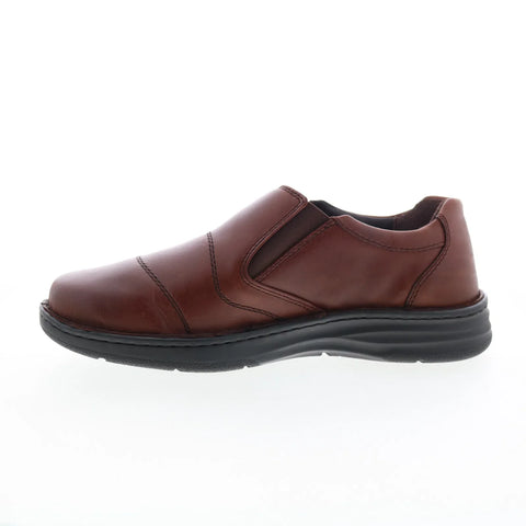 Drew Fairfield 43906-83 Mens Burgundy Extra Wide 4E Loafers Casual Shoes