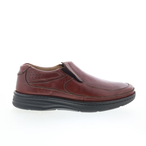 Drew Bexley 43919-60 Mens Brown Wide Leather Slip On Lifestyle Sneakers Shoes