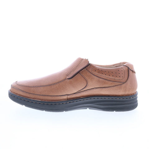 Drew Bexley 43919-80 Mens Brown Extra Wide Loafers & Slip Ons Casual Shoes