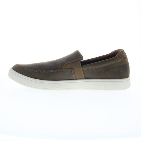 Drew Jump 43949-6f Mens Brown Leather Loafers & Slip Ons Casual Shoes