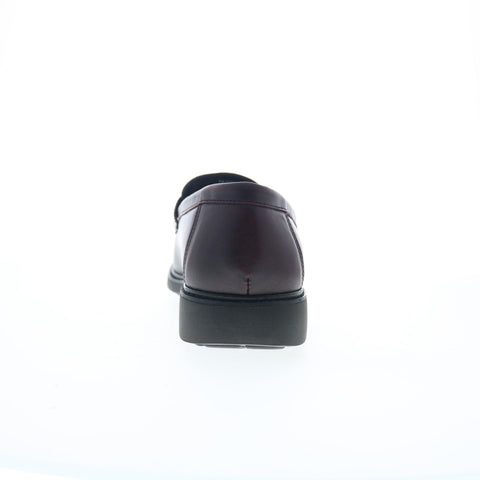 Drew Essex 43950-51 Mens Burgundy Wide Loafers & Slip Ons Penny Shoes