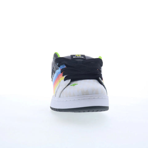 DC 43I Court Graffik Mens Black Leather Lace Up Skate Inspired Sneakers Shoes