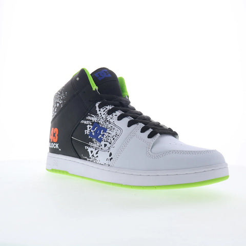 DC 43I Manteca 4 HI Mens Black Leather Lace Up Skate Inspired Sneakers Shoes