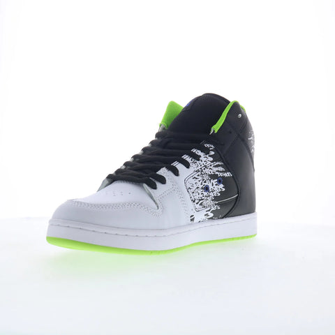 DC 43I Manteca 4 HI Mens Black Leather Lace Up Skate Inspired Sneakers Shoes