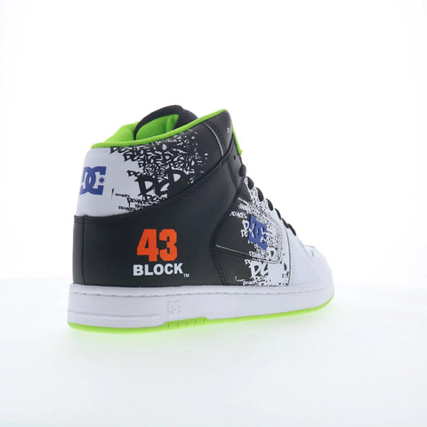 DC 43I Manteca 4 HI Mens Black Leather Lace Up Skate Inspired Sneakers Shoes