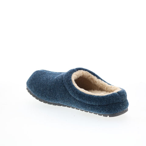 Minnetonka Corbin Slipper 45354-NVY Mens Blue Canvas Clogs Slippers Shoes