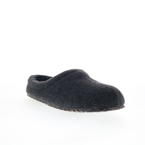 Minnetonka Corbin Slipper 45355-CHR Mens Gray Canvas Clogs Slippers Shoes