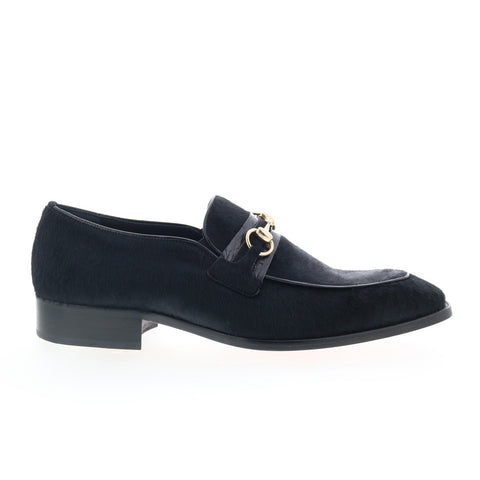 Mezlan Leather Horse Bit Loafer 4693-C Mens Black Leather Loafers Casual Shoes