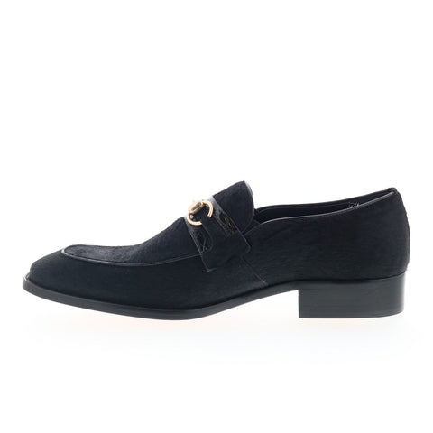 Mezlan Leather Horse Bit Loafer 4693-C Mens Black Leather Loafers Casual Shoes