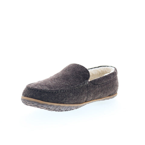 Minnetonka Eco Elm 4704-CHO Mens Brown Canvas Slip On Loafer Slippers Shoes