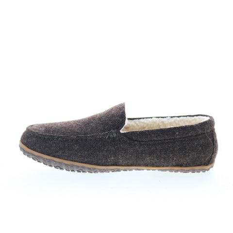 Minnetonka Eco Elm 4704-CHO Mens Brown Canvas Slip On Loafer Slippers Shoes