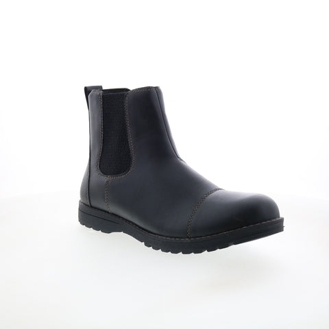 Eastland Drew Twin Gore 4715-01 Mens Black Synthetic Slip On Chelsea Boots