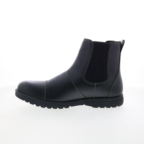 Eastland Drew Twin Gore 4715-01 Mens Black Synthetic Slip On Chelsea Boots