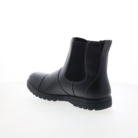 Eastland Drew Twin Gore 4715-01 Mens Black Synthetic Slip On Chelsea Boots
