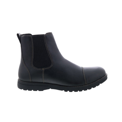 Eastland Drew Twin Gore 4715-01 Mens Black Synthetic Slip On Chelsea Boots